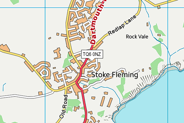 TQ6 0NZ map - OS VectorMap District (Ordnance Survey)