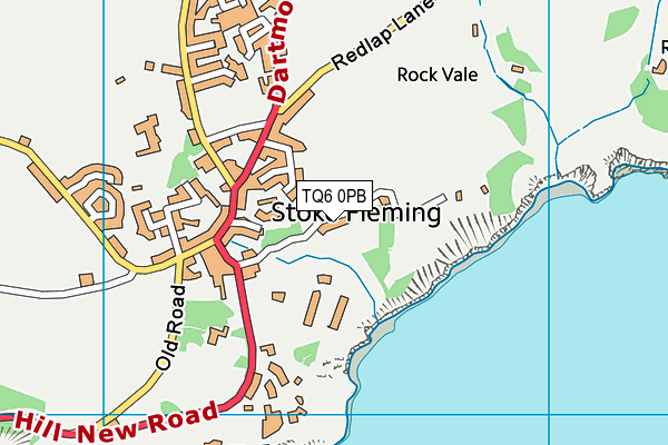 TQ6 0PB map - OS VectorMap District (Ordnance Survey) TQ6 0PB map - OS VectorMap District (Ordnance Survey)