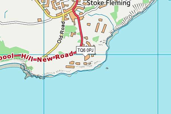 TQ6 0PJ map - OS VectorMap District (Ordnance Survey)