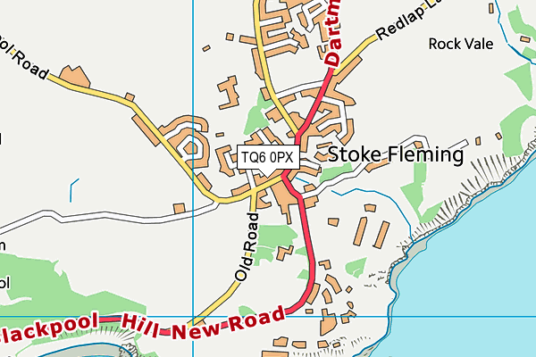 TQ6 0PX map - OS VectorMap District (Ordnance Survey) TQ6 0PX map - OS VectorMap District (Ordnance Survey)