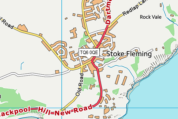TQ6 0QE map - OS VectorMap District (Ordnance Survey) TQ6 0QE map - OS VectorMap District (Ordnance Survey)