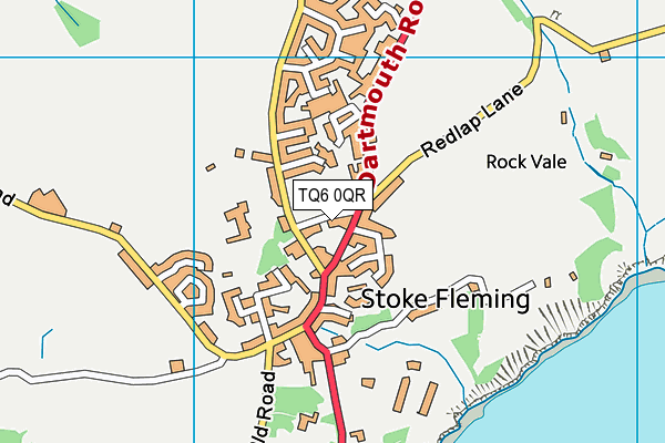 TQ6 0QR map - OS VectorMap District (Ordnance Survey)