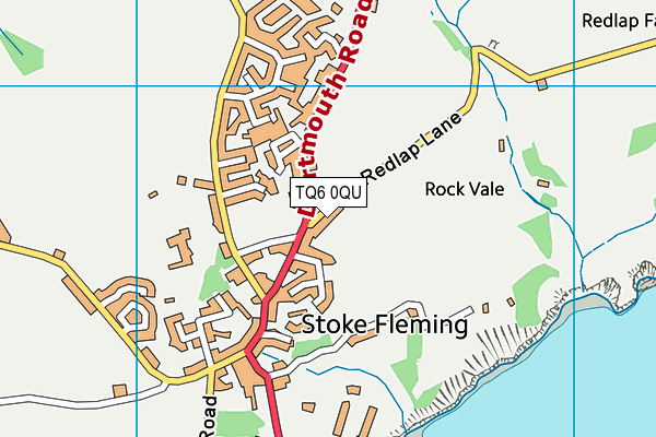 TQ6 0QU map - OS VectorMap District (Ordnance Survey)