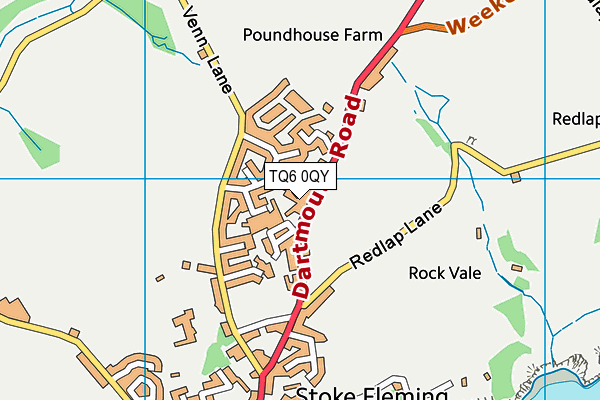 TQ6 0QY map - OS VectorMap District (Ordnance Survey) TQ6 0QY map - OS VectorMap District (Ordnance Survey)