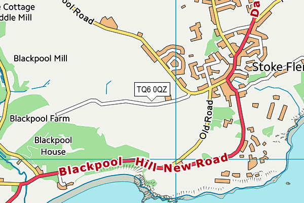 TQ6 0QZ map - OS VectorMap District (Ordnance Survey) TQ6 0QZ map - OS VectorMap District (Ordnance Survey)