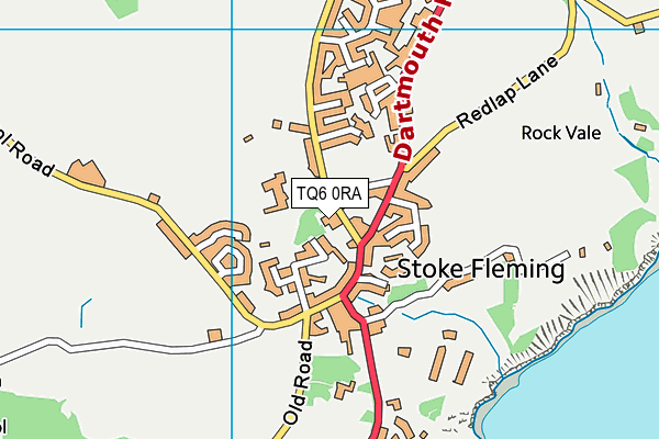 TQ6 0RA map - OS VectorMap District (Ordnance Survey) TQ6 0RA map - OS VectorMap District (Ordnance Survey)