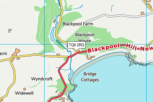 TQ6 0RG map - OS VectorMap District (Ordnance Survey) TQ6 0RG map - OS VectorMap District (Ordnance Survey)
