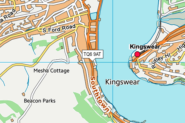 TQ6 9AT map - OS VectorMap District (Ordnance Survey) TQ6 9AT map - OS VectorMap District (Ordnance Survey)