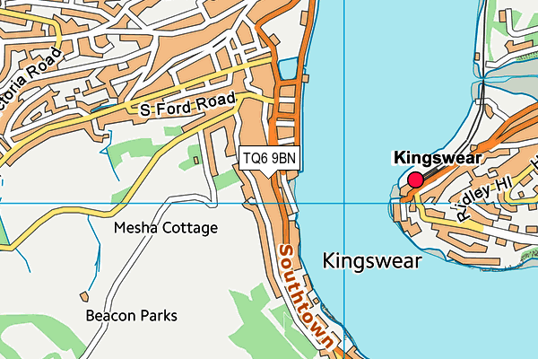TQ6 9BN map - OS VectorMap District (Ordnance Survey) TQ6 9BN map - OS VectorMap District (Ordnance Survey)