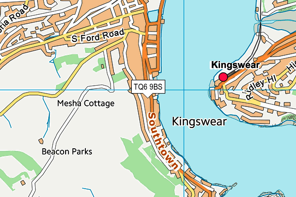 TQ6 9BS map - OS VectorMap District (Ordnance Survey) TQ6 9BS map - OS VectorMap District (Ordnance Survey)