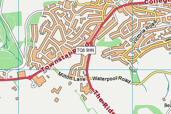 TQ6 9HN map - OS VectorMap District (Ordnance Survey)