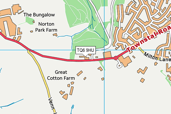 TQ6 9HU map - OS VectorMap District (Ordnance Survey) TQ6 9HU map - OS VectorMap District (Ordnance Survey)