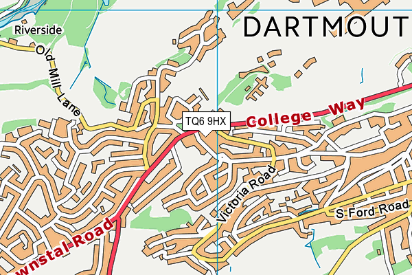 TQ6 9HX map - OS VectorMap District (Ordnance Survey) TQ6 9HX map - OS VectorMap District (Ordnance Survey)