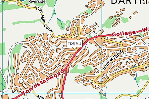 TQ6 9JJ map - OS VectorMap District (Ordnance Survey) TQ6 9JJ map - OS VectorMap District (Ordnance Survey)