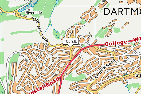 TQ6 9JL map - OS VectorMap District (Ordnance Survey) TQ6 9JL map - OS VectorMap District (Ordnance Survey)