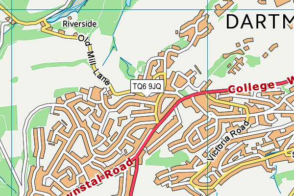 TQ6 9JQ map - OS VectorMap District (Ordnance Survey)