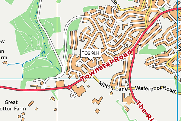 TQ6 9LH map - OS VectorMap District (Ordnance Survey) TQ6 9LH map - OS VectorMap District (Ordnance Survey)