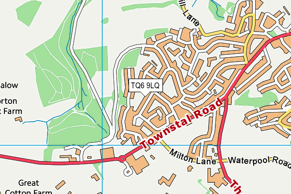 TQ6 9LQ map - OS VectorMap District (Ordnance Survey) TQ6 9LQ map - OS VectorMap District (Ordnance Survey)