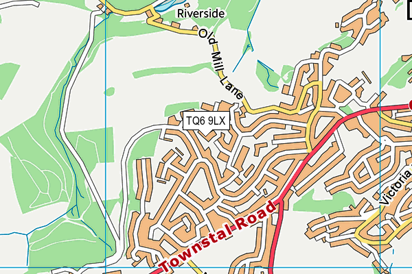 TQ6 9LX map - OS VectorMap District (Ordnance Survey)