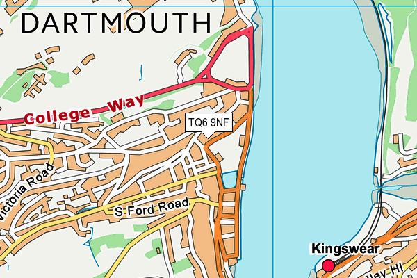 TQ6 9NF map - OS VectorMap District (Ordnance Survey) TQ6 9NF map - OS VectorMap District (Ordnance Survey)
