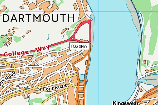 TQ6 9NW map - OS VectorMap District (Ordnance Survey) TQ6 9NW map - OS VectorMap District (Ordnance Survey)