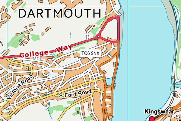 TQ6 9NX map - OS VectorMap District (Ordnance Survey) TQ6 9NX map - OS VectorMap District (Ordnance Survey)