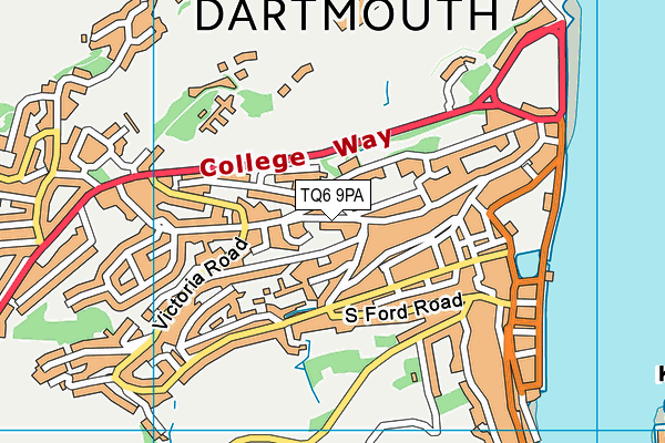 TQ6 9PA map - OS VectorMap District (Ordnance Survey)