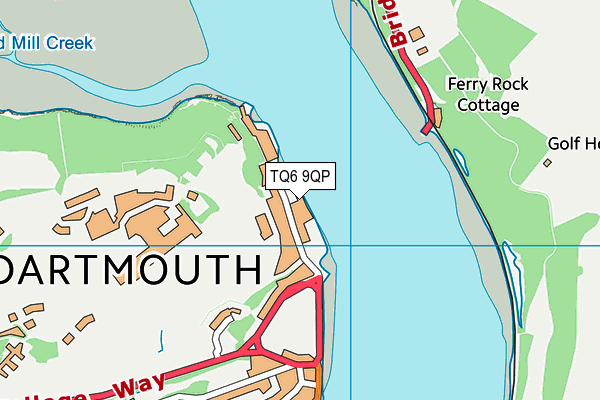 TQ6 9QP map - OS VectorMap District (Ordnance Survey)