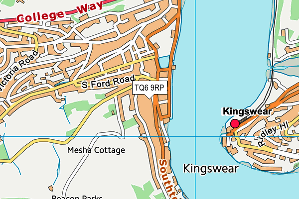 TQ6 9RP map - OS VectorMap District (Ordnance Survey)