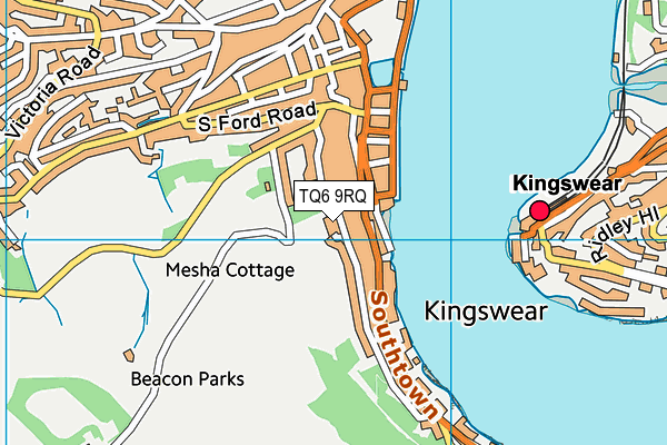 TQ6 9RQ map - OS VectorMap District (Ordnance Survey) TQ6 9RQ map - OS VectorMap District (Ordnance Survey)