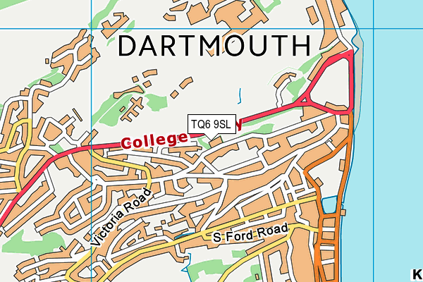 TQ6 9SL map - OS VectorMap District (Ordnance Survey)