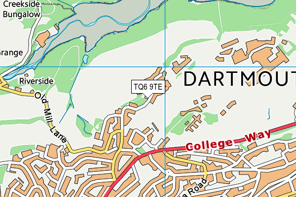 TQ6 9TE map - OS VectorMap District (Ordnance Survey) TQ6 9TE map - OS VectorMap District (Ordnance Survey)