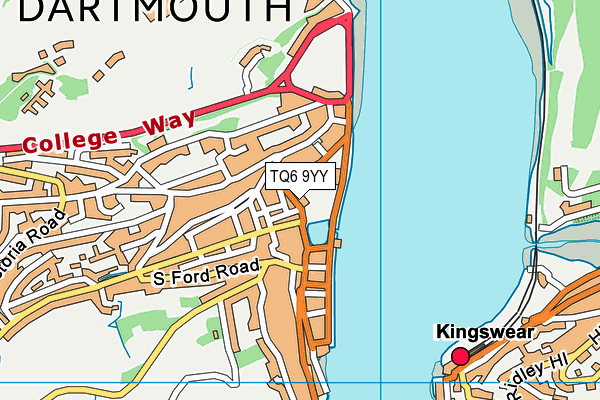 TQ6 9YY map - OS VectorMap District (Ordnance Survey) TQ6 9YY map - OS VectorMap District (Ordnance Survey)