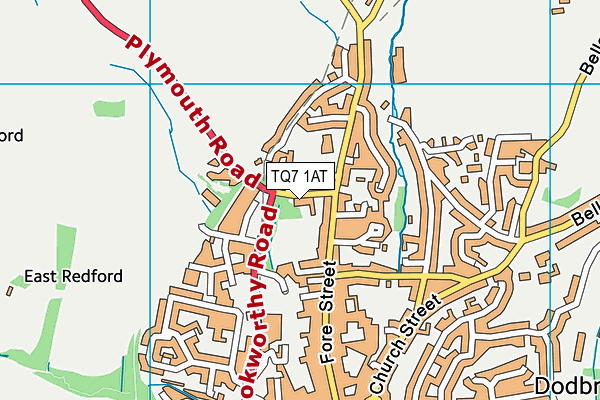 TQ7 1AT map - OS VectorMap District (Ordnance Survey) TQ7 1AT map - OS VectorMap District (Ordnance Survey)