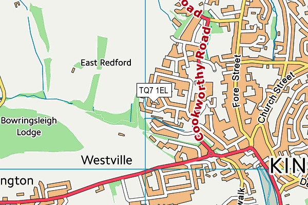TQ7 1EL map - OS VectorMap District (Ordnance Survey)