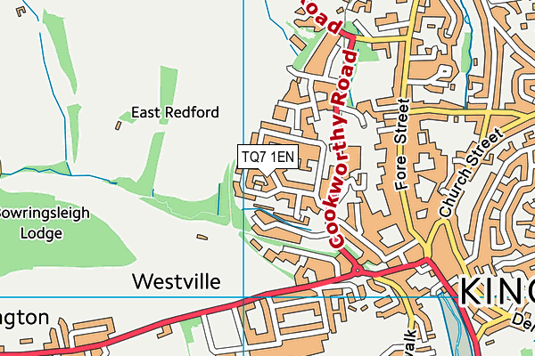 TQ7 1EN map - OS VectorMap District (Ordnance Survey)