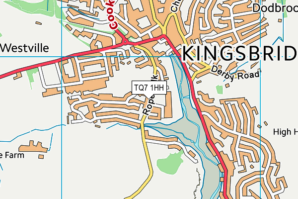 TQ7 1HH map - OS VectorMap District (Ordnance Survey)