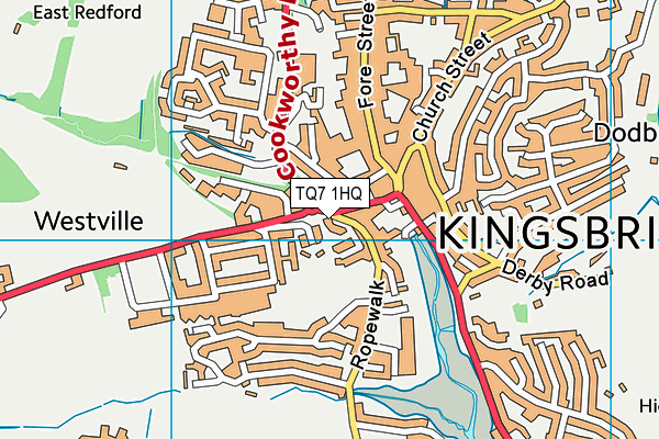 TQ7 1HQ map - OS VectorMap District (Ordnance Survey) TQ7 1HQ map - OS VectorMap District (Ordnance Survey)