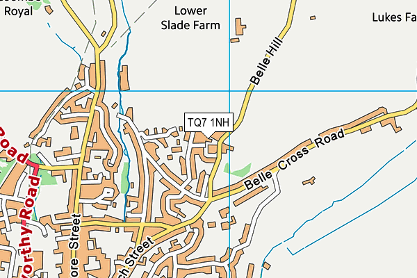 TQ7 1NH map - OS VectorMap District (Ordnance Survey)