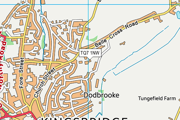 TQ7 1NW map - OS VectorMap District (Ordnance Survey) TQ7 1NW map - OS VectorMap District (Ordnance Survey)