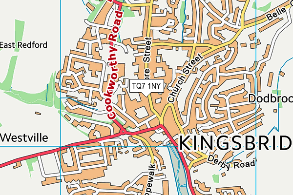 TQ7 1NY map - OS VectorMap District (Ordnance Survey)