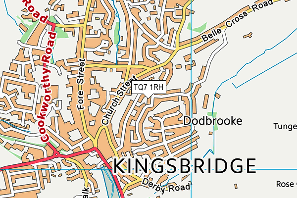 TQ7 1RH map - OS VectorMap District (Ordnance Survey)