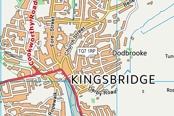 TQ7 1RP map - OS VectorMap District (Ordnance Survey)