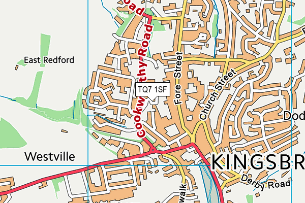 TQ7 1SF map - OS VectorMap District (Ordnance Survey)