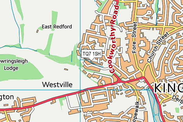 TQ7 1SH map - OS VectorMap District (Ordnance Survey)