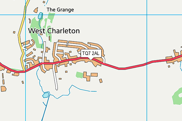 TQ7 2AL map - OS VectorMap District (Ordnance Survey) TQ7 2AL map - OS VectorMap District (Ordnance Survey)