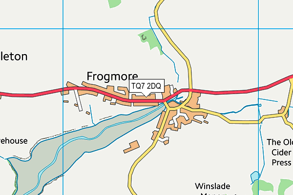 TQ7 2DQ map - OS VectorMap District (Ordnance Survey) TQ7 2DQ map - OS VectorMap District (Ordnance Survey)