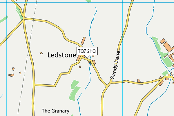 TQ7 2HQ map - OS VectorMap District (Ordnance Survey) TQ7 2HQ map - OS VectorMap District (Ordnance Survey)