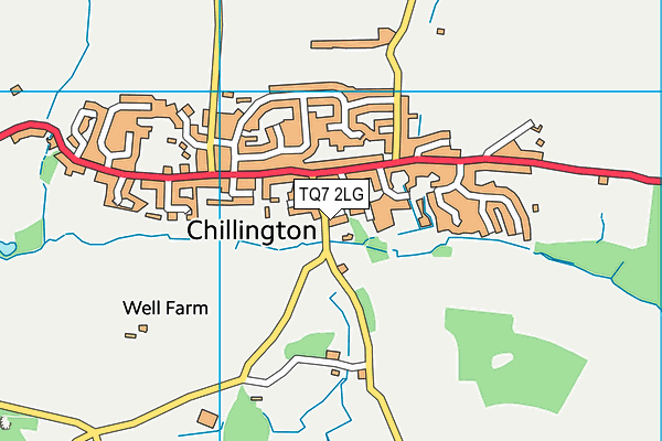 TQ7 2LG map - OS VectorMap District (Ordnance Survey) TQ7 2LG map - OS VectorMap District (Ordnance Survey)