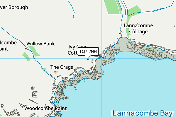 TQ7 2NH map - OS VectorMap District (Ordnance Survey) TQ7 2NH map - OS VectorMap District (Ordnance Survey)